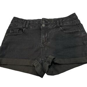 Blue spice size 7, black shorts, five pockets